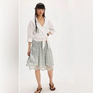 Free People Sanderson Midi Skirt, Small
